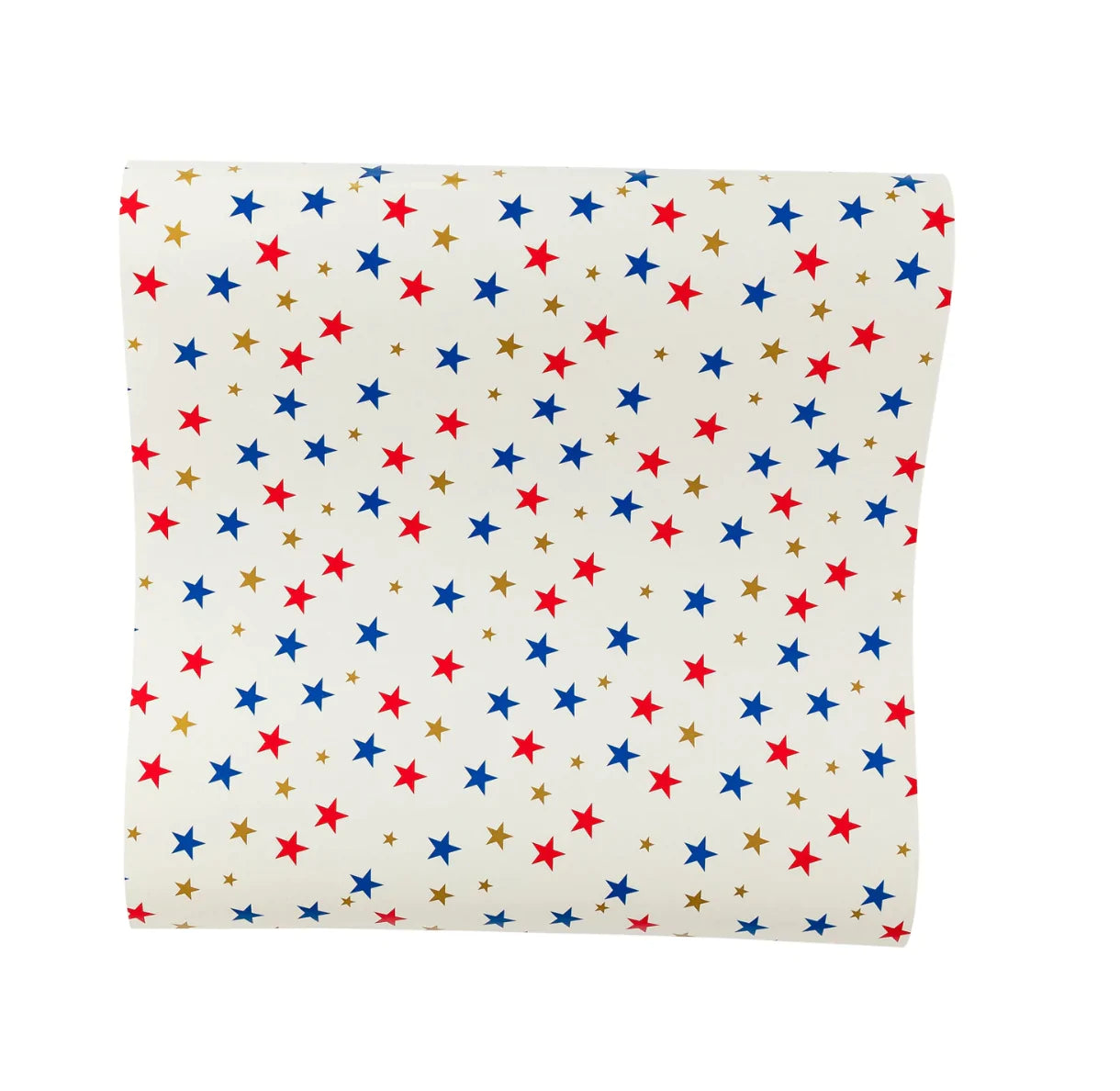 4th Of July Red White & Gold Star Table Runner