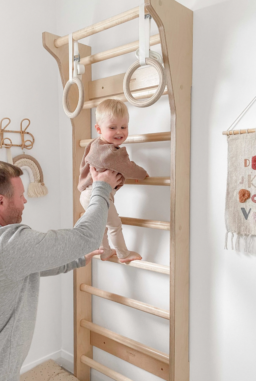 FitWood Taimi Mini Wall Bars 6'2" Monkey Bars & Wall Bars