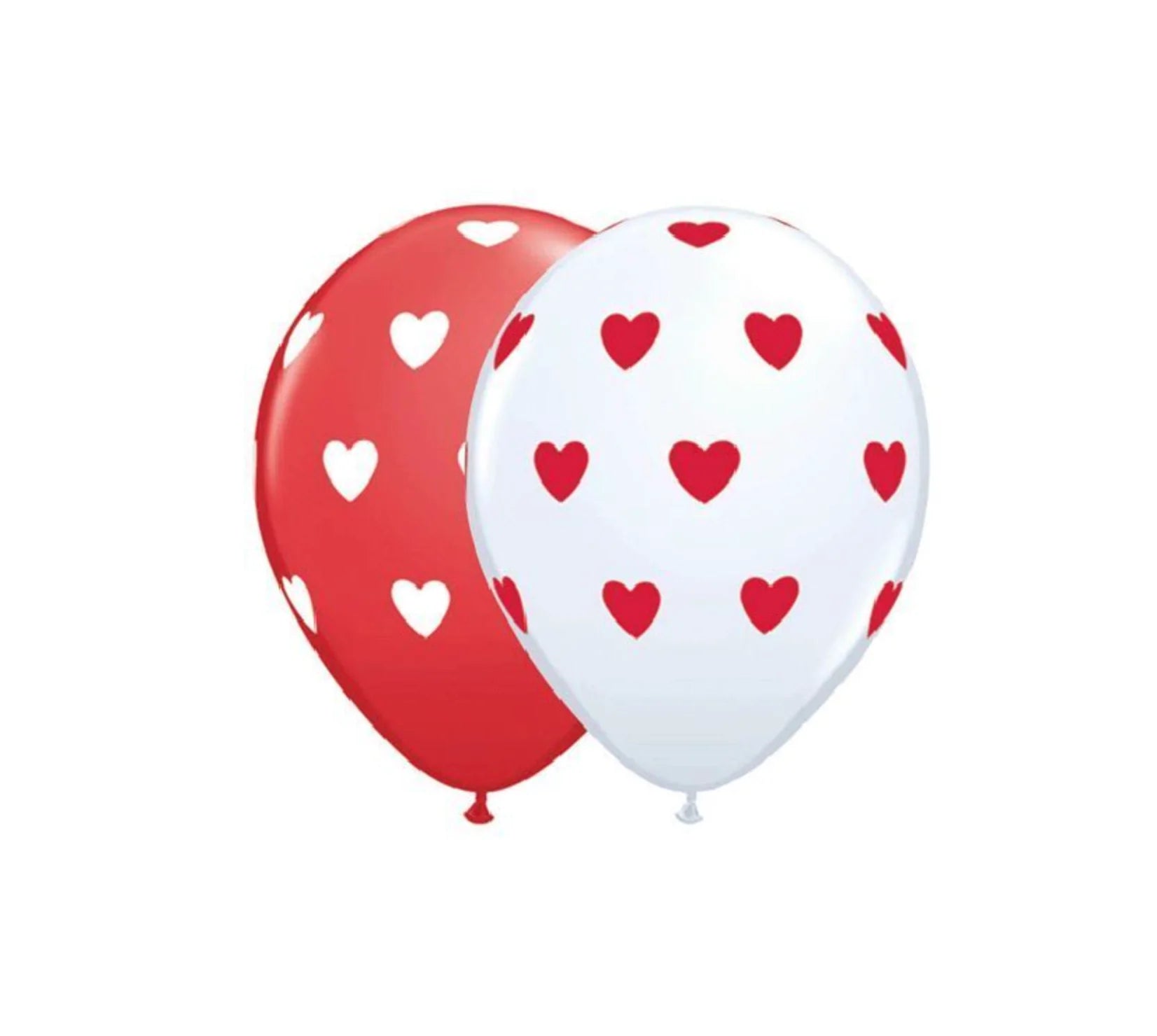 11" Hearts Valentine Latex Balloon (10 Pack)