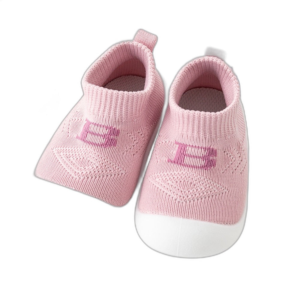 Baby "B" Sock Shoes - Pink