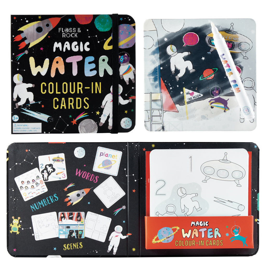 Magic Color Changing Water Cards - Space