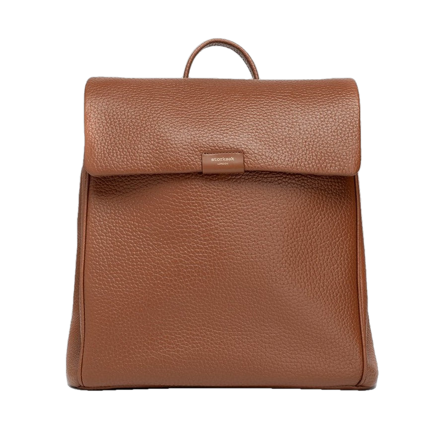 St James Leather Diaper Bag in Tan