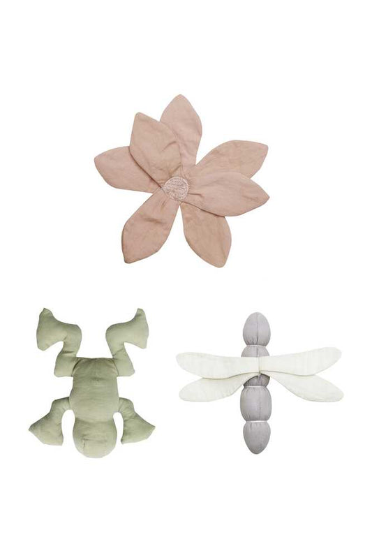 Crinkle and rattle baby toys Lily Pond - Set of 3