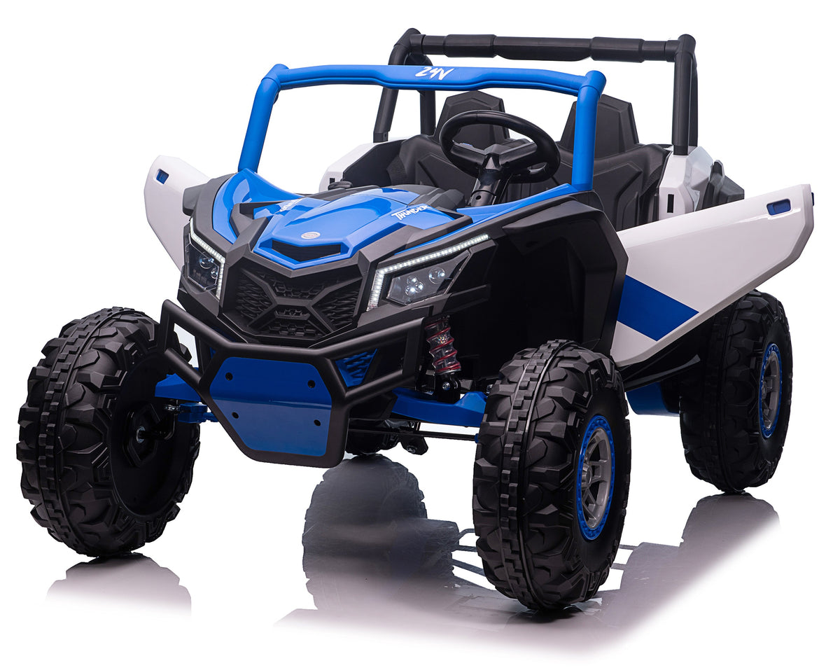 Best Ride On Cars Best Ride On Cars Thunder UTV 24V Blue Upgraded Battery and Motor - EasyTot