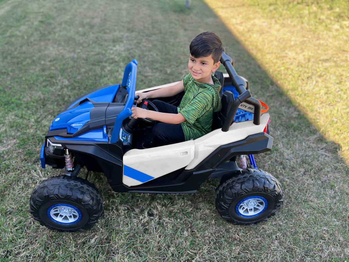Best Ride On Cars Best Ride On Cars Thunder UTV 24V Blue Upgraded Battery and Motor - EasyTot