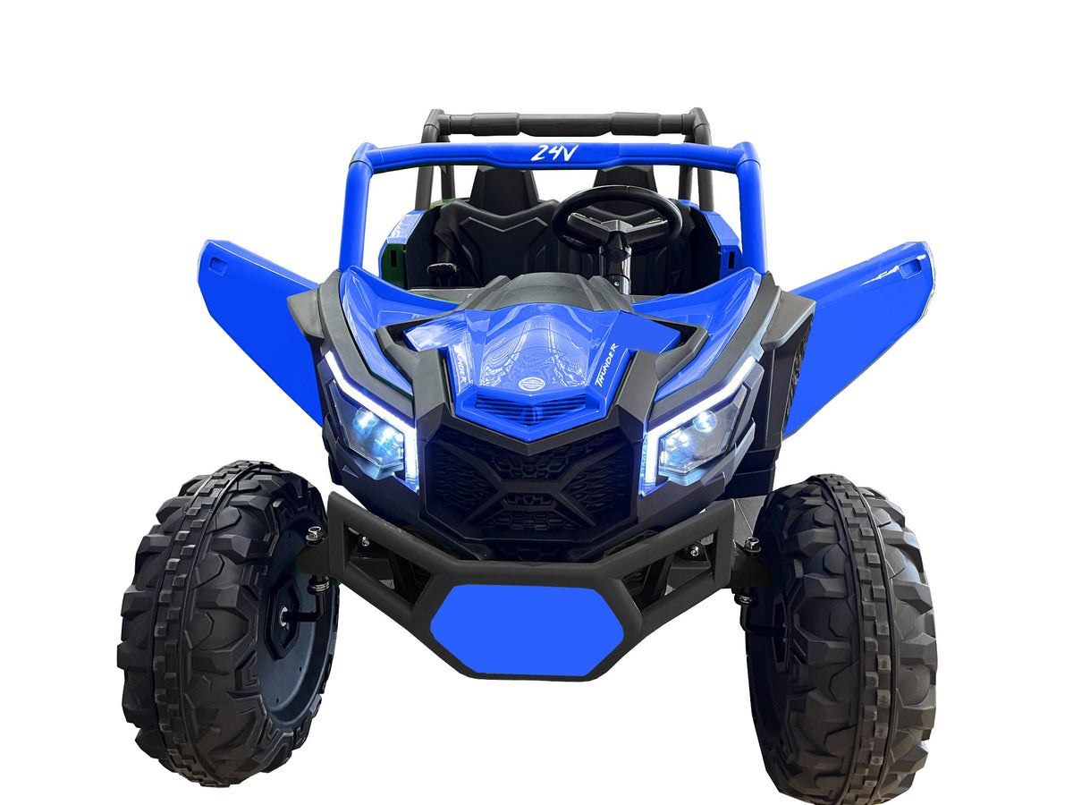 Best Ride On Cars Best Ride On Cars Thunder UTV 24V Blue Upgraded Battery and Motor - EasyTot