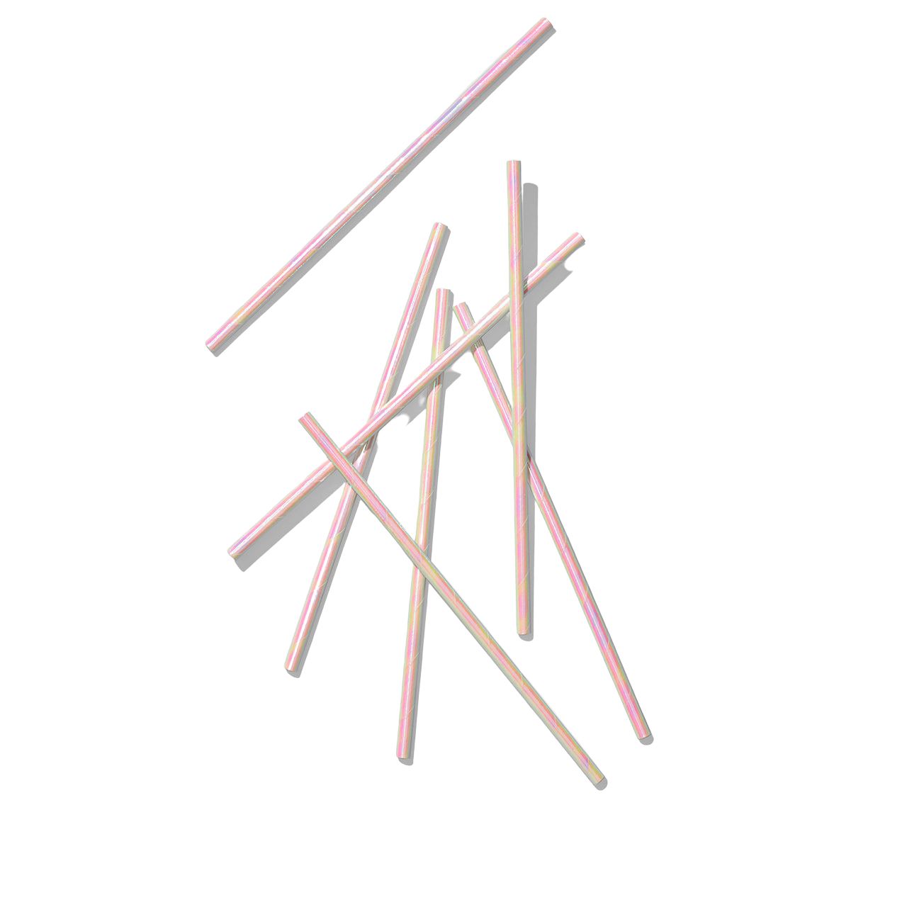 Coterie Iridescent Paper Straws (25 per pack) Straws