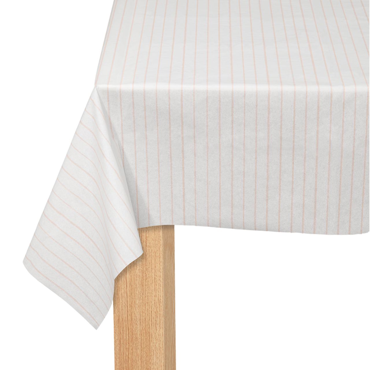 Coterie Pale Pink Pinstripe Tablecloth Tablecloths