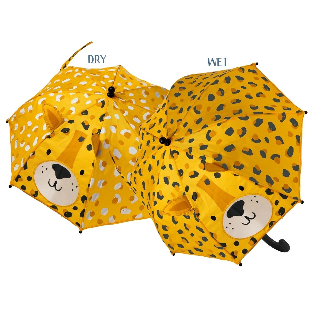 Color Changing 3D Umbrella - Leopard