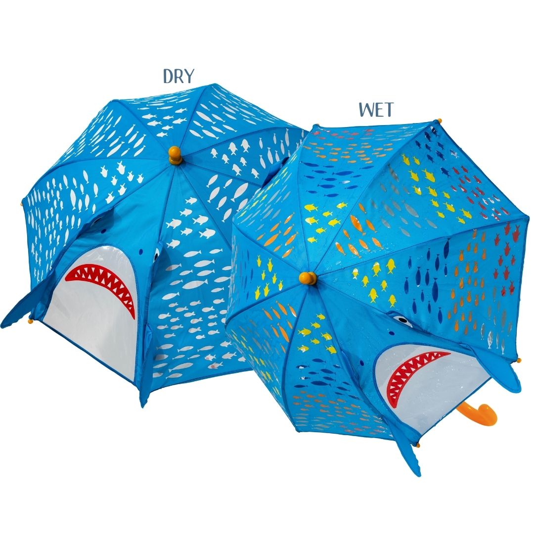 Color Changing 3D Umbrella - Shark