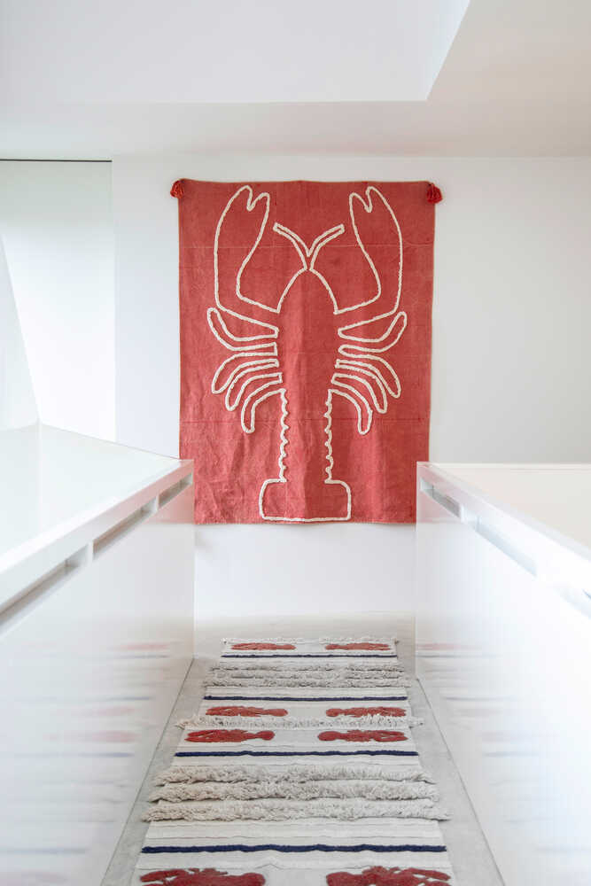 Wall Hanging Giant Lobster Brick Red