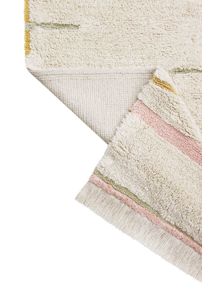 Washable Rug Lanes Vintage Nude  - Eco City