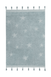 Washable Rug Hippy Stars Aqua Blue  - Hippy Stars