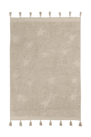 Washable Rug Hippy Stars Natural  - Hippy Stars