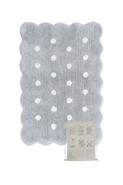 Washable Rug Mini Biscuit Pearl Grey  - MiniOnes
