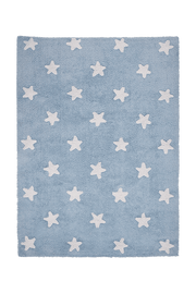 Washable Rug Stars Blue  - STARS
