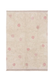 Washable Rug Hippy Dots Natural - Vintage Nude  - Re Edition + Polka Dots