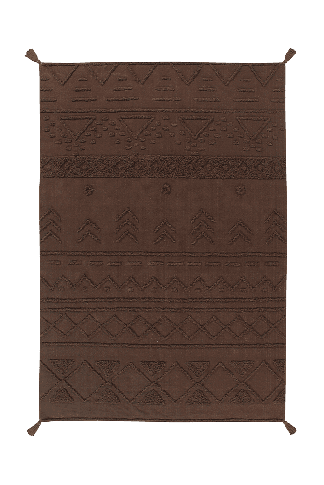 Washable Rug Tribu Soil Brown  - Re Edition + Canvas