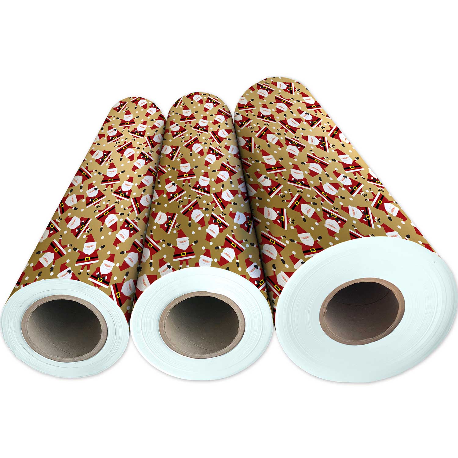 XB507g Santa Dancing Christmas Gift Wrapping Paper 3 Reams 