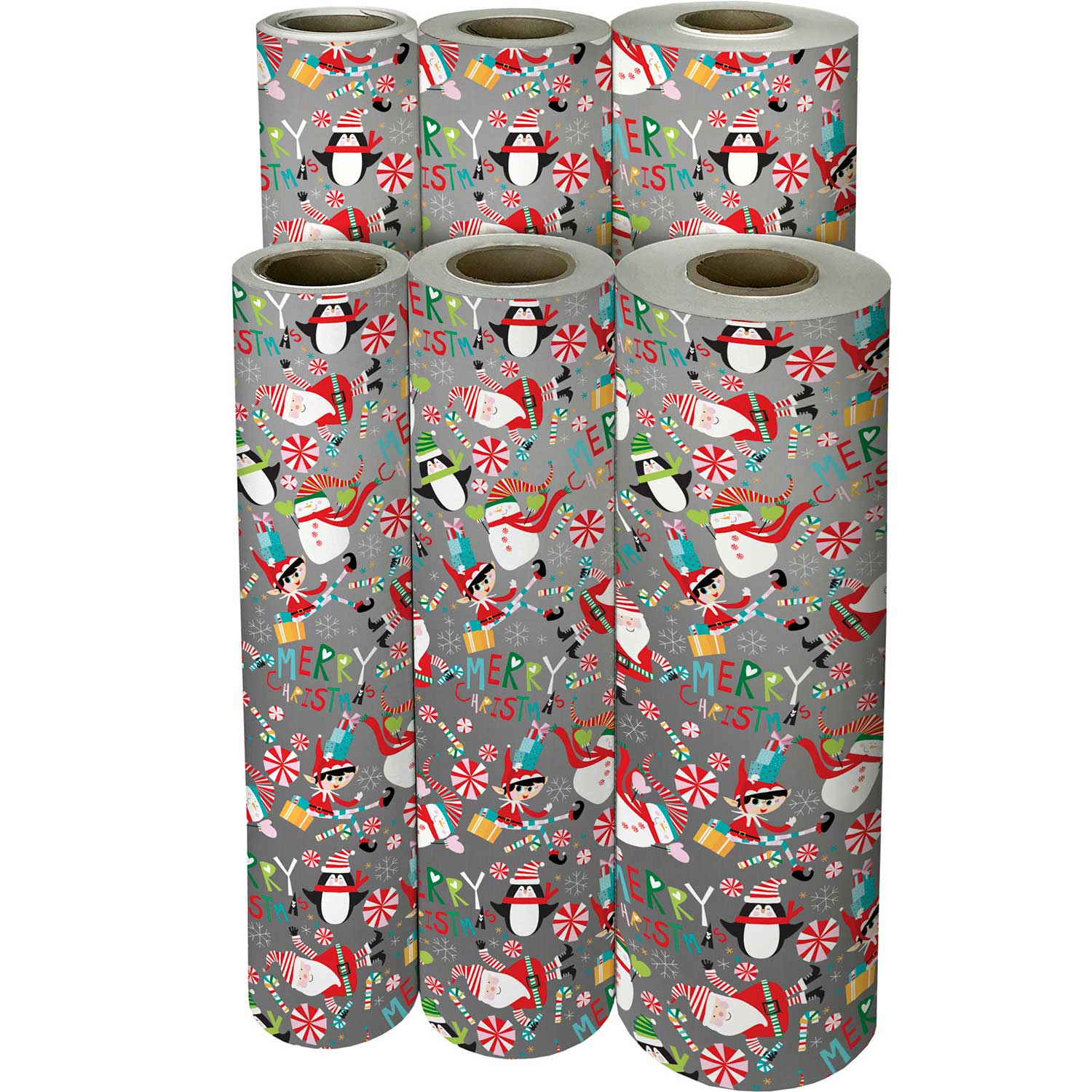 Jillson & Roberts Kids Christmas Wrapping Paper Roll Bundle