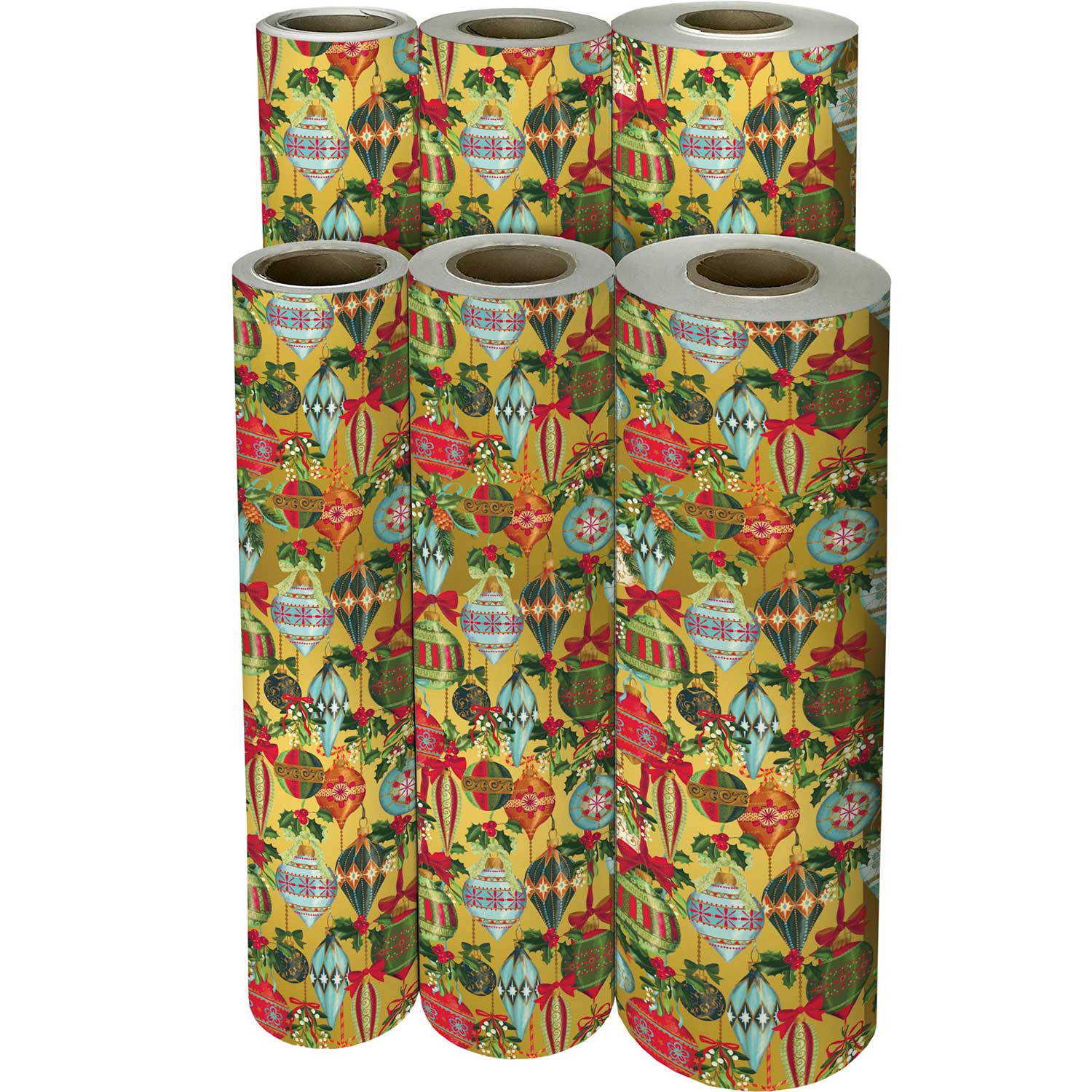 XB590f Christmas Ornaments Gift Wrapping Paper Reams 