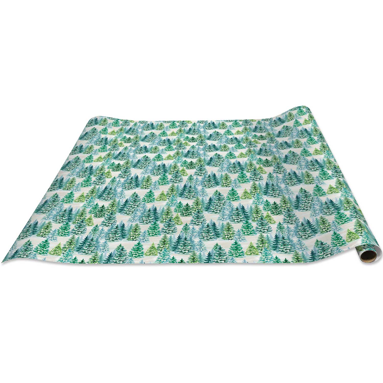XB624d Snowy Christmas Tree Gift Wrapping Paper Regular Roll 