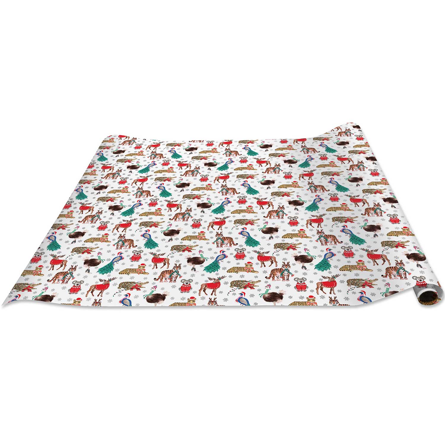 XB632d Jungle Safari Animals Christmas Gift Wrapping Paper Regular Roll 