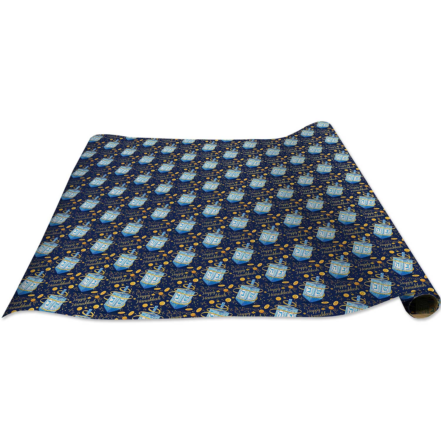 XB635c Happy Hanukkah Gift Wrapping Paper Jumbo Roll 