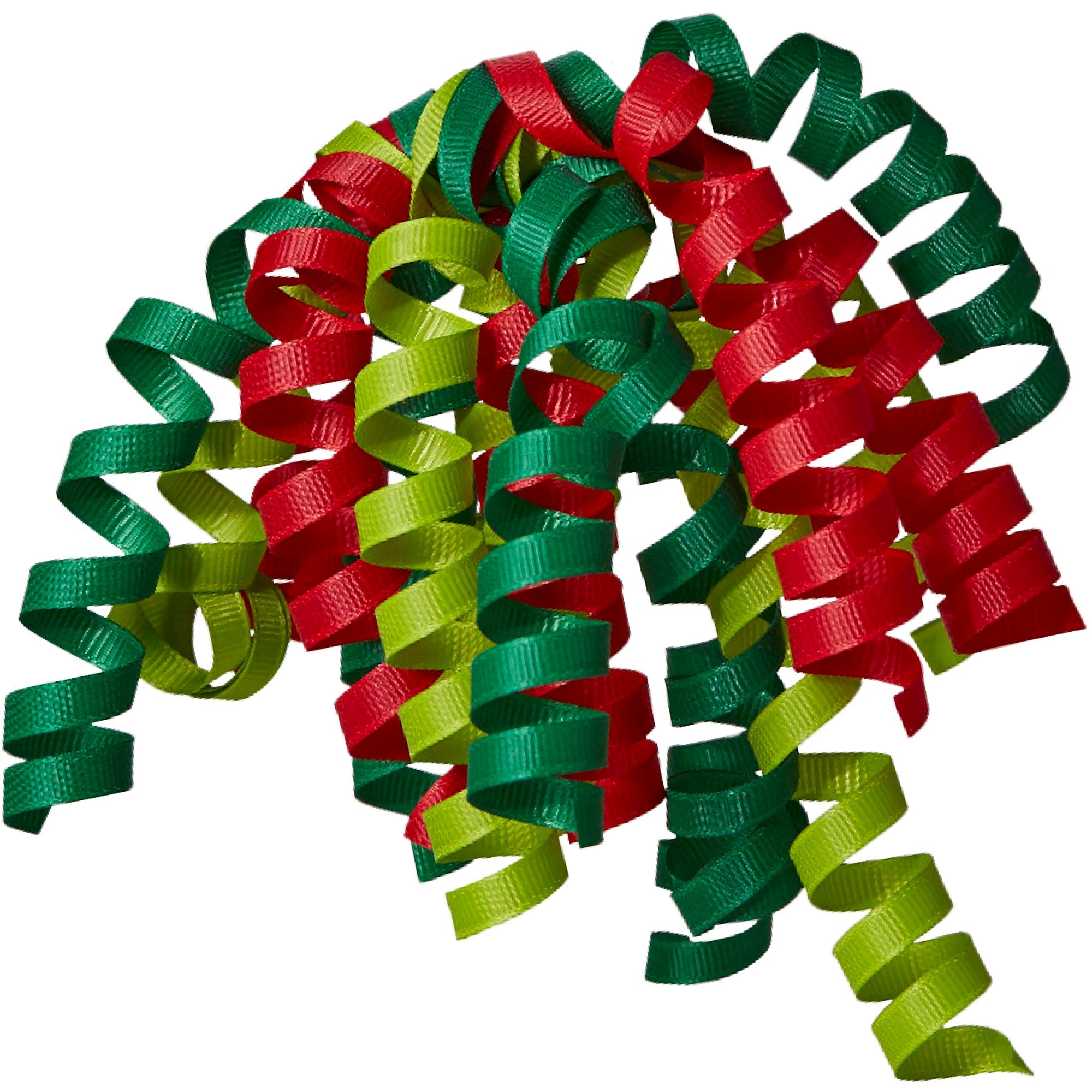 Christmas Grosgrain Curly Bow Bundle, 9-Count