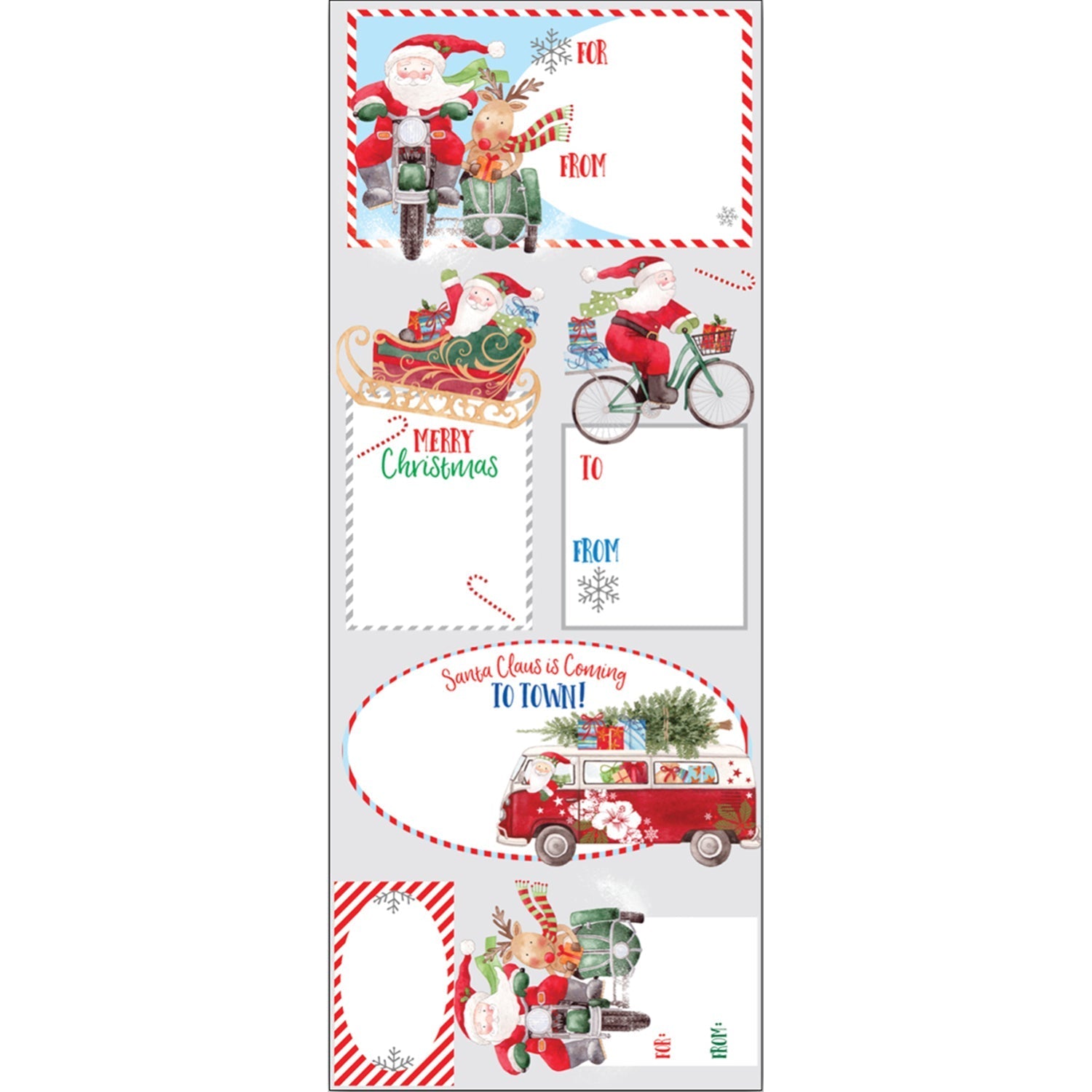 Christmas Gift Label Bundle, 16-Sheets