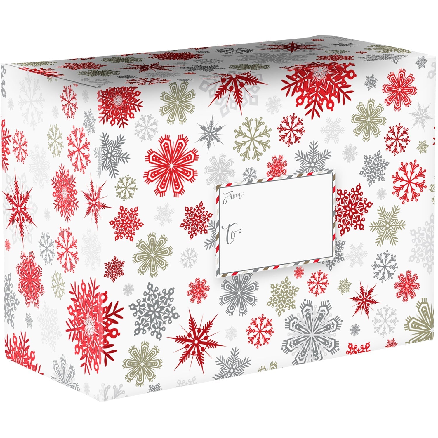 Elegant Christmas Decorative Mailing Box Bundle, 12-Count