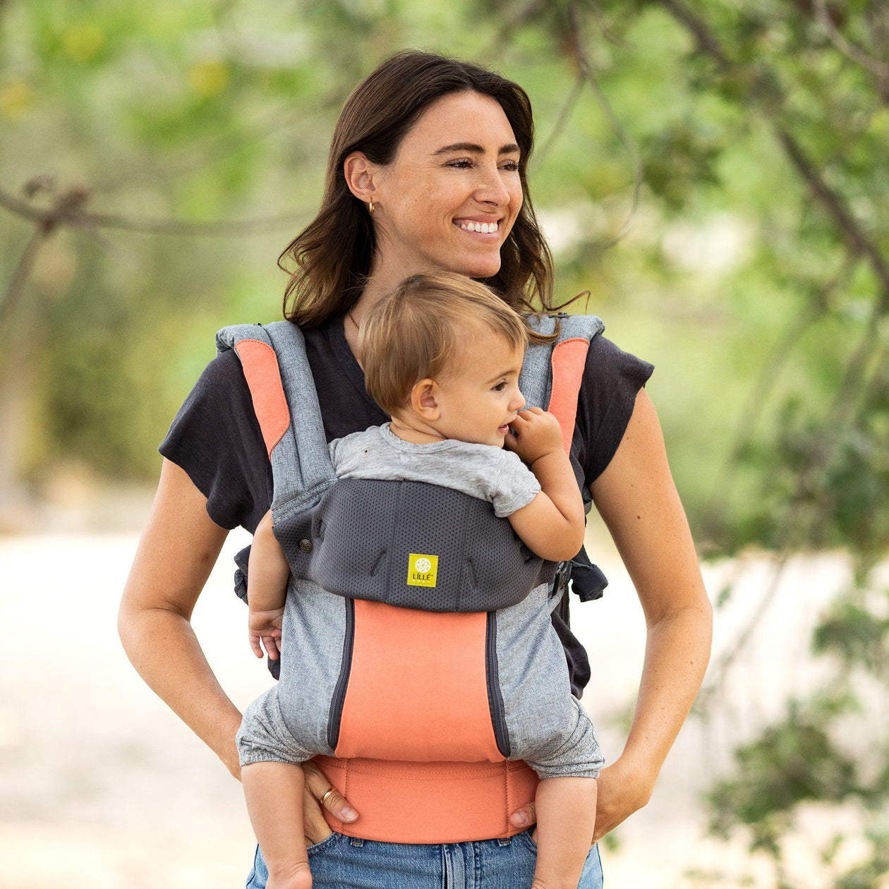 Baby Carrier Newborn To Toddler COMPLETE All Seasons in Cool Coral