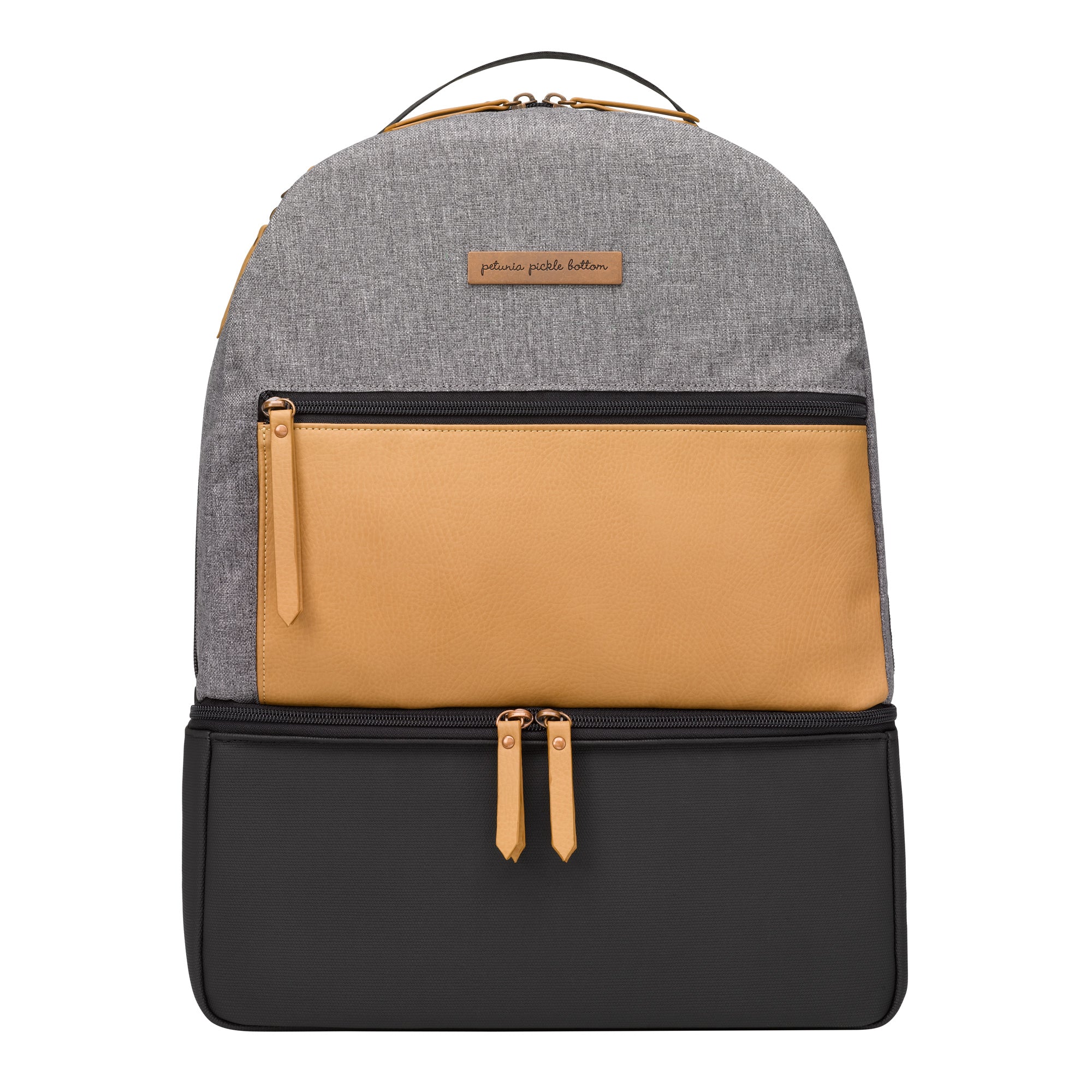 Petunia Pickle Bottom Axis Backpack in Graphite/Camel