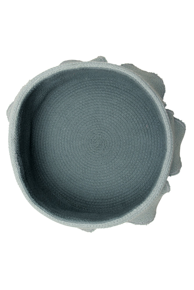 Basket Petals Vintage Blue - Dark Green  - English Gardens