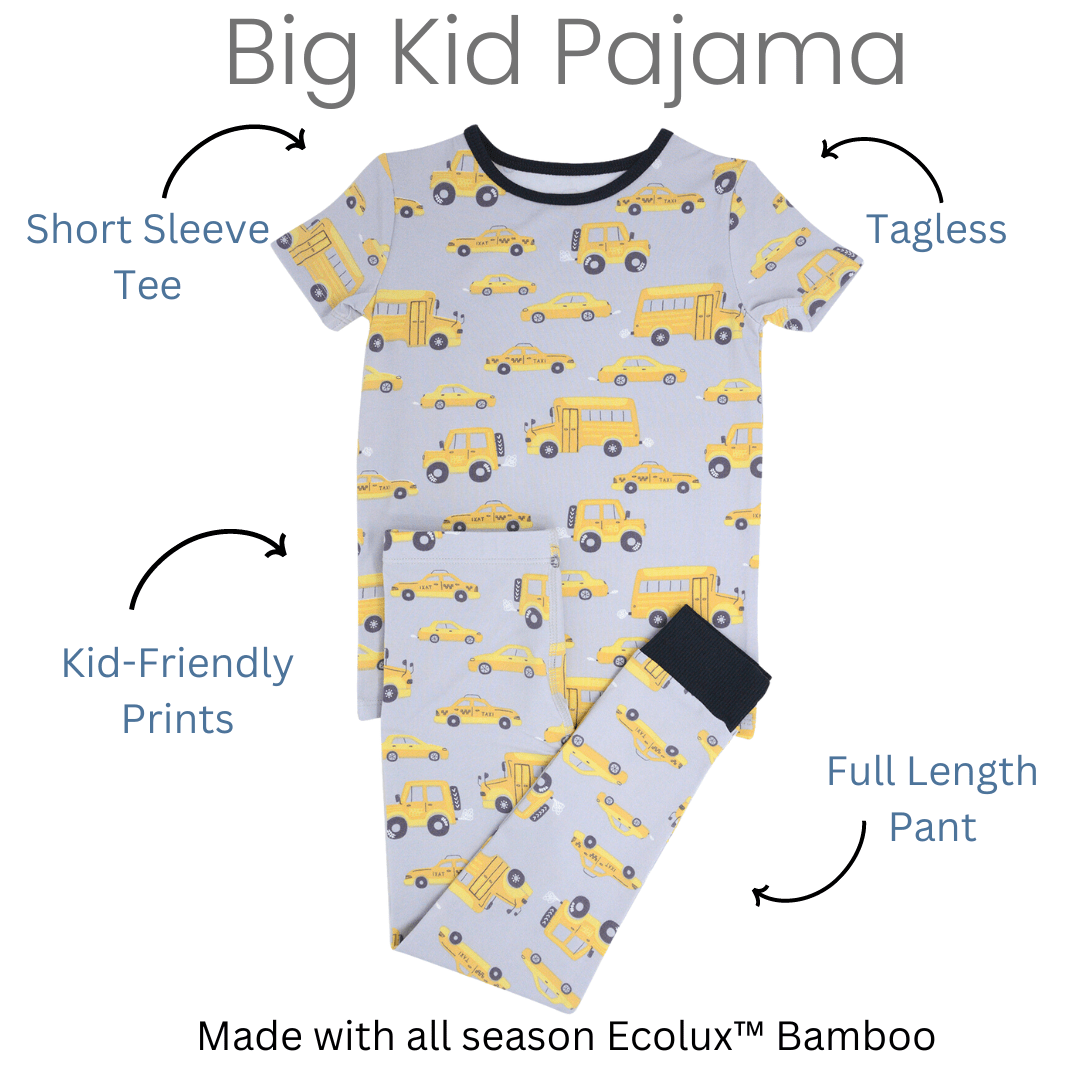 Big Kid PJ S/S - Little Slugger Navy