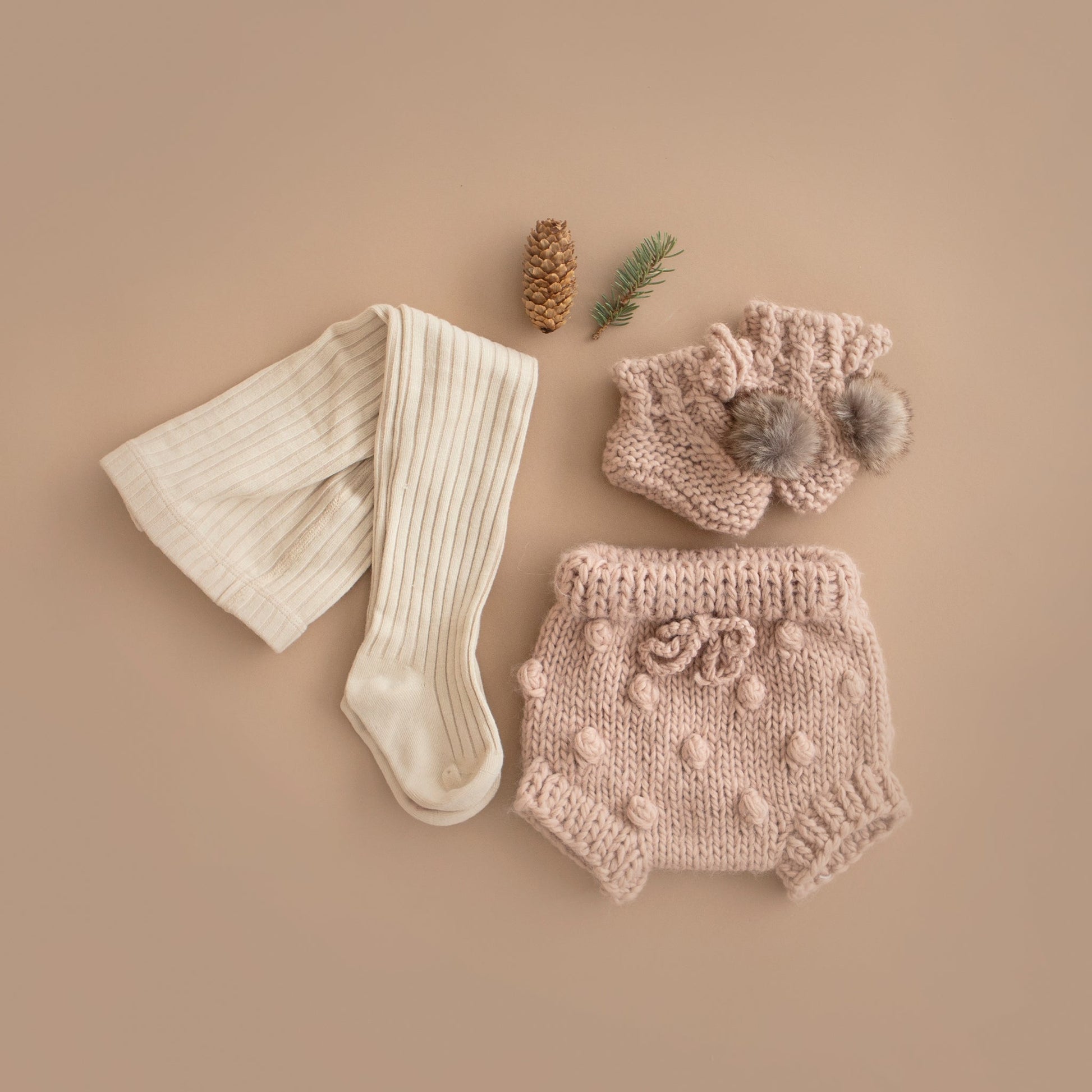 The Blueberry Hill Cotton Tights, Oat