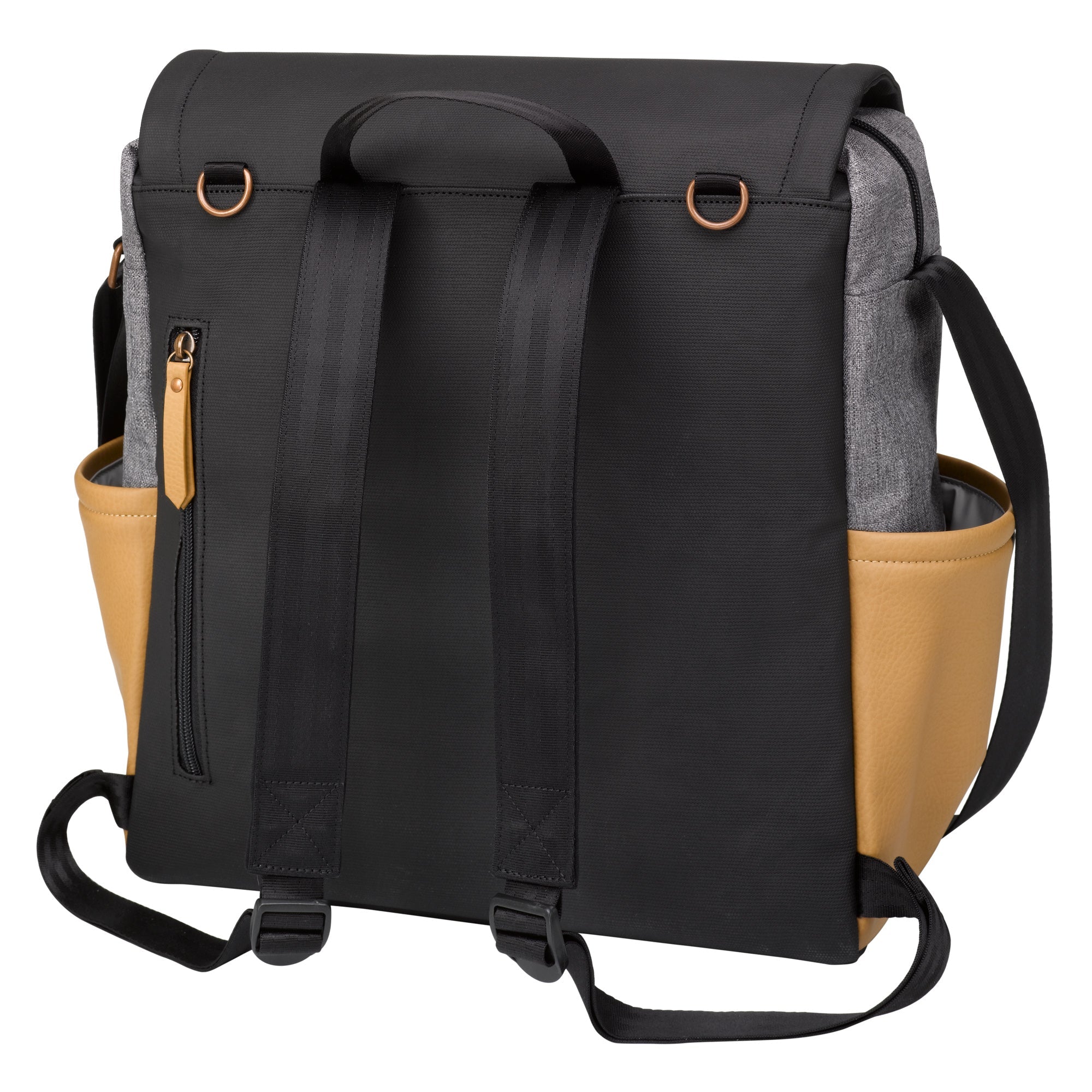 Petunia Pickle Bottom Boxy Backpack in Graphite/Camel