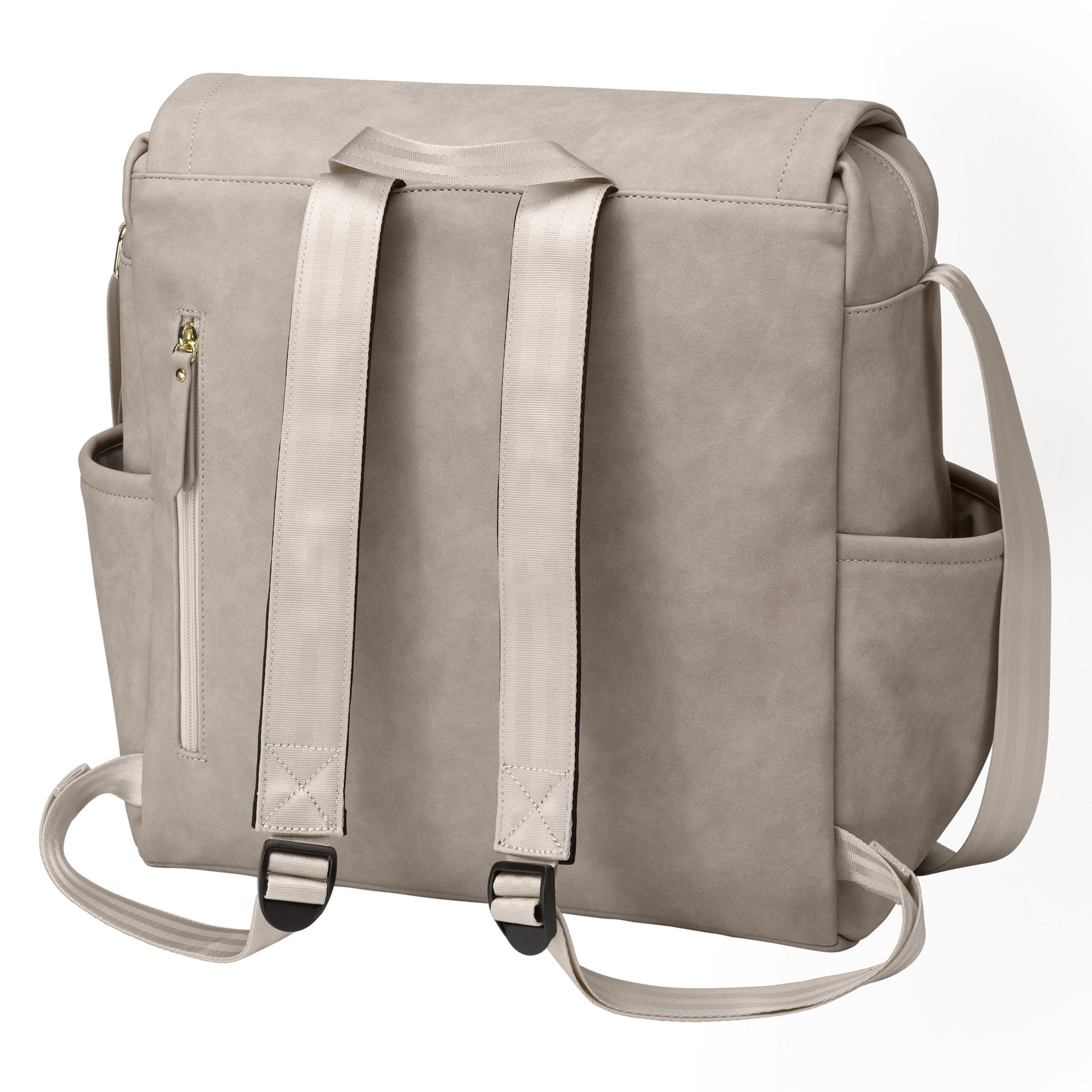 Petunia Pickle Bottom Boxy Diaper Backpack in Grey Matte Leatherette