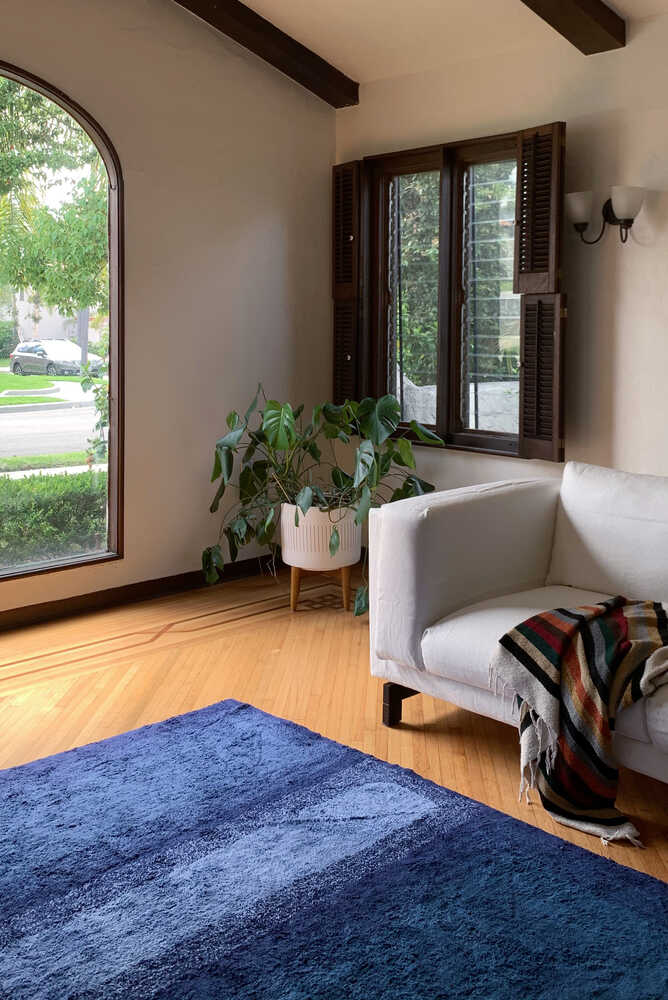 Washable Rug Water Alaska Blue