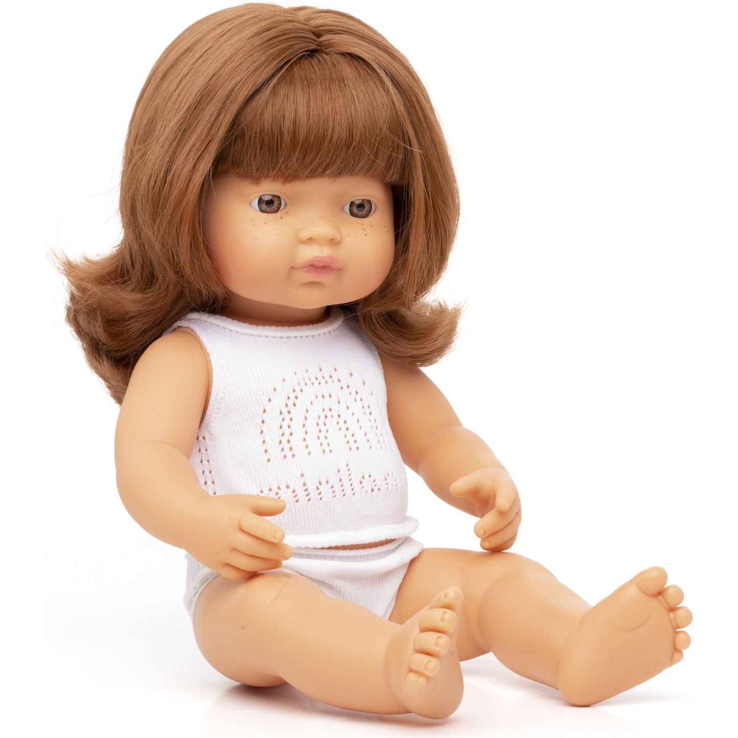 Miniland Baby Doll Caucasian Redhead Girl 15" Dolls