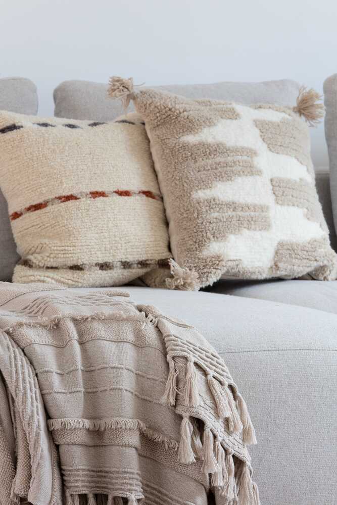 Throw Pillow Zagros Sandstone-natural