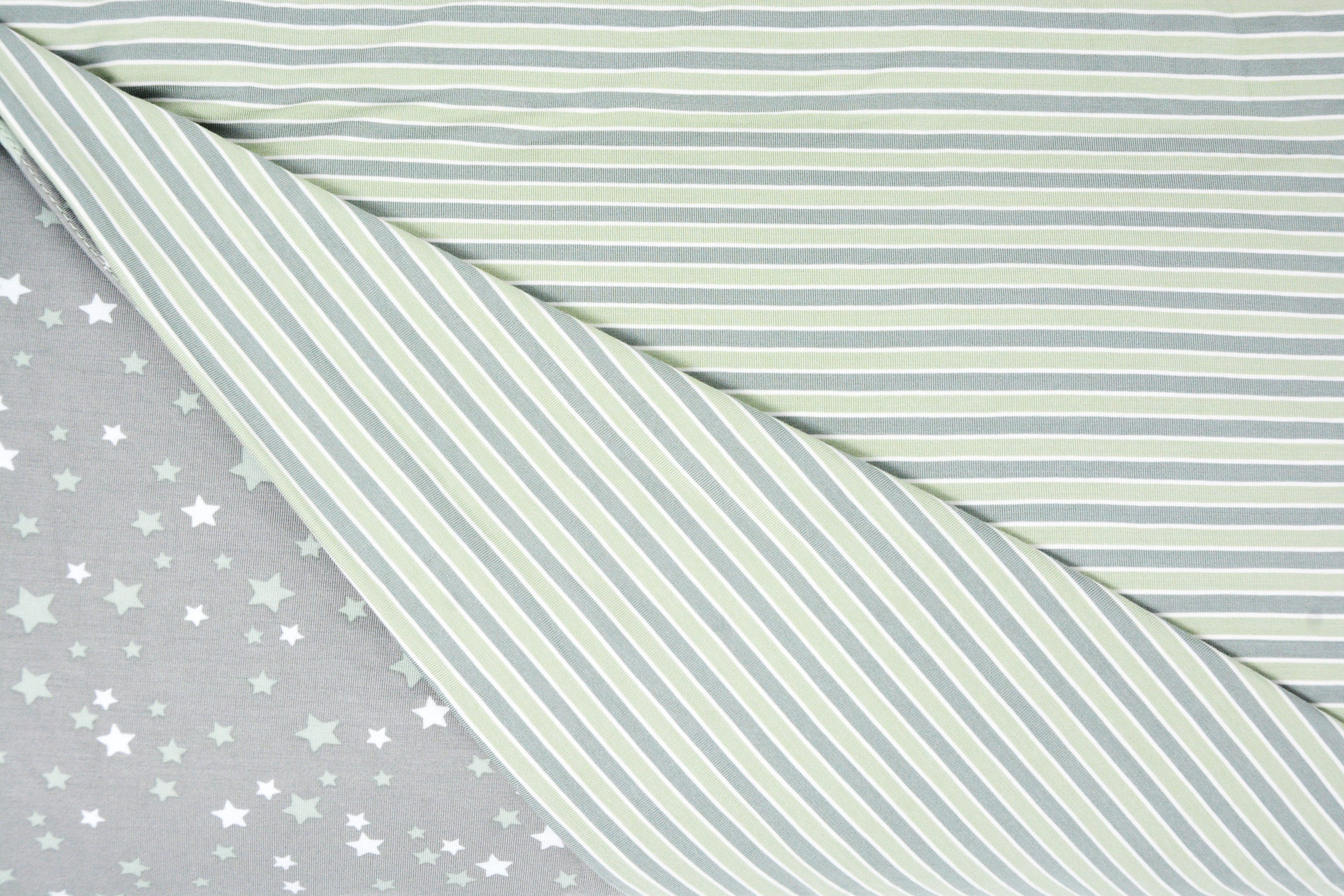 Twin Duvet Cover - Green Stars