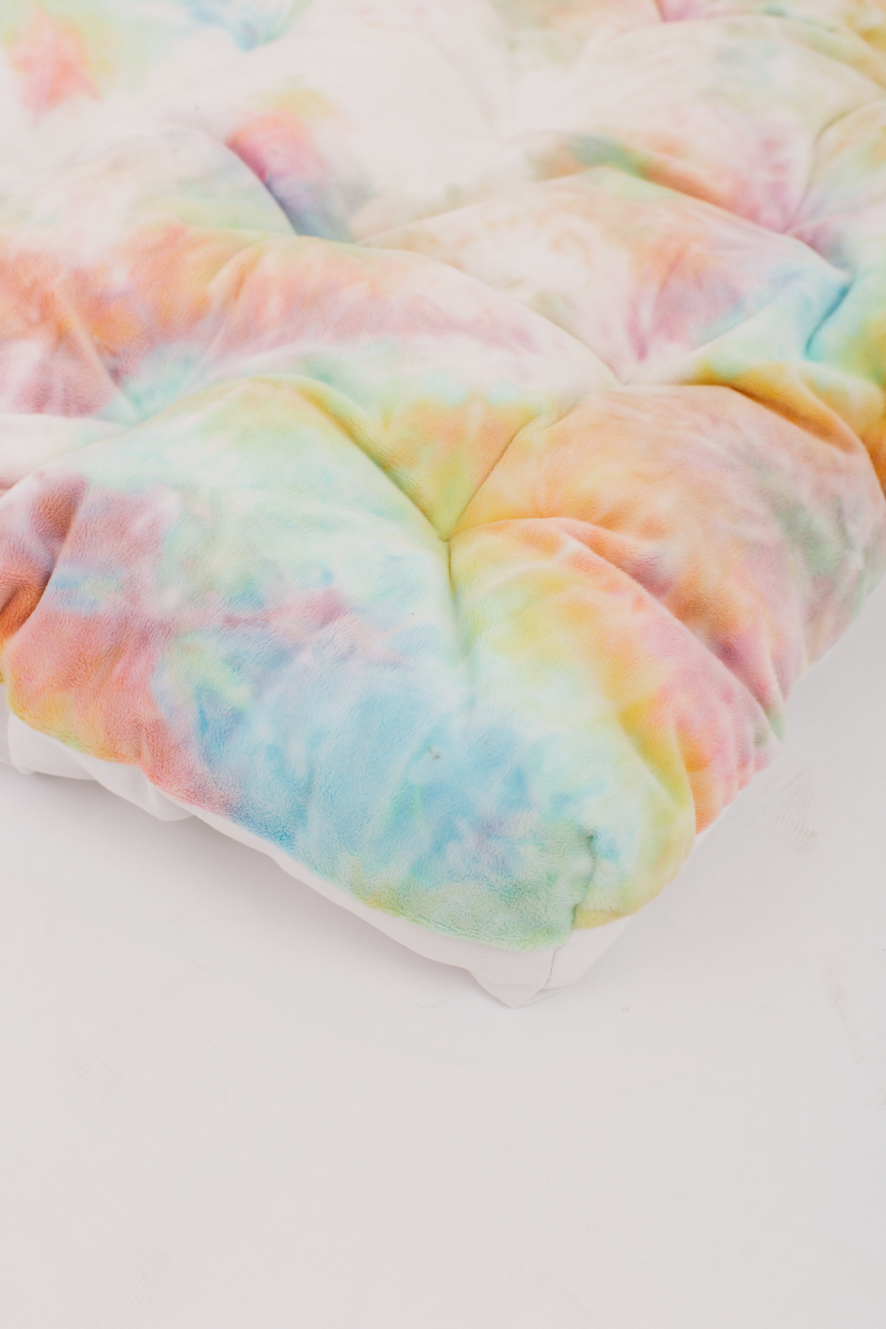 The Rainbow Tie-Dye Cuddle Play Mattress