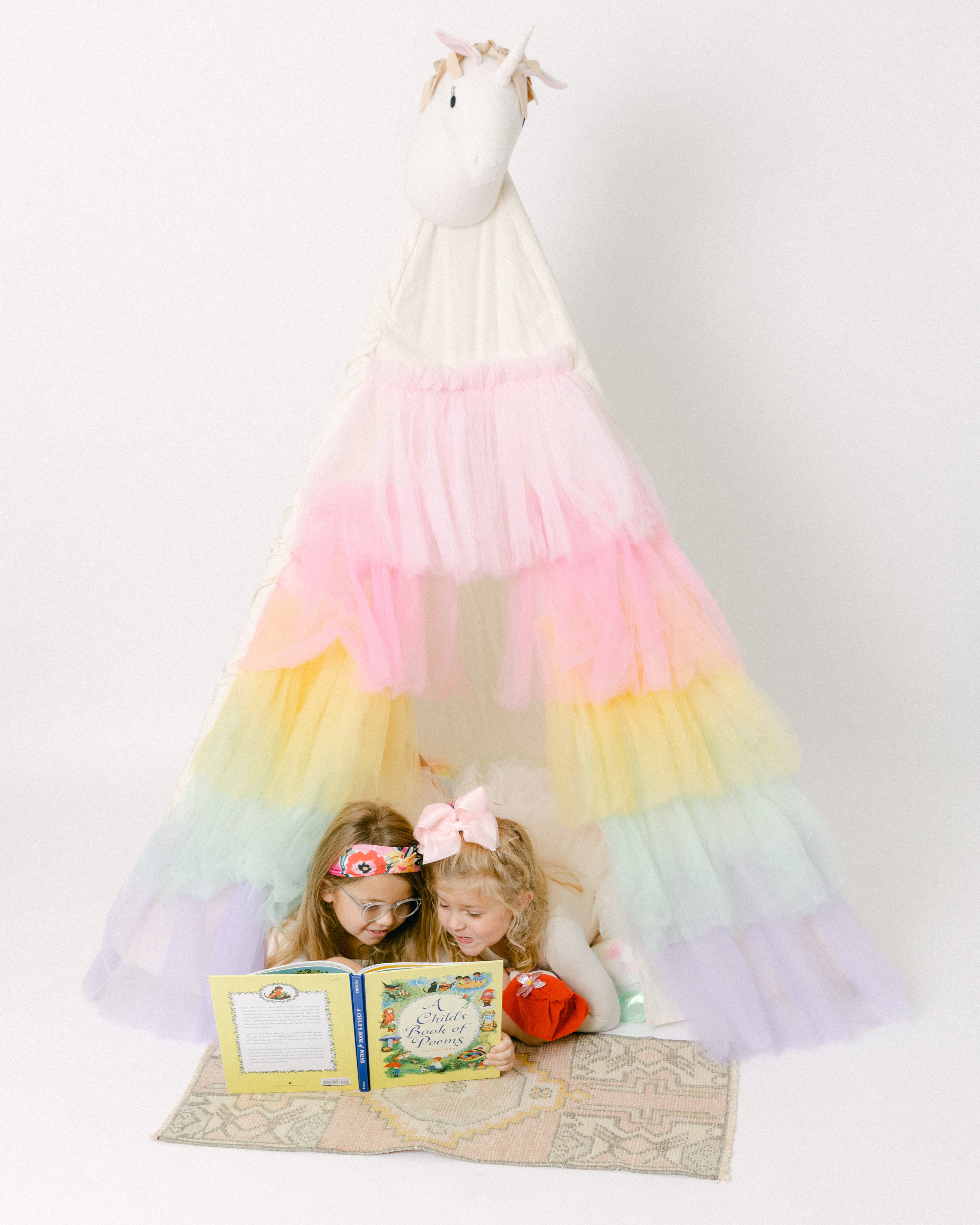 The Rainbow Tulle Play Tent