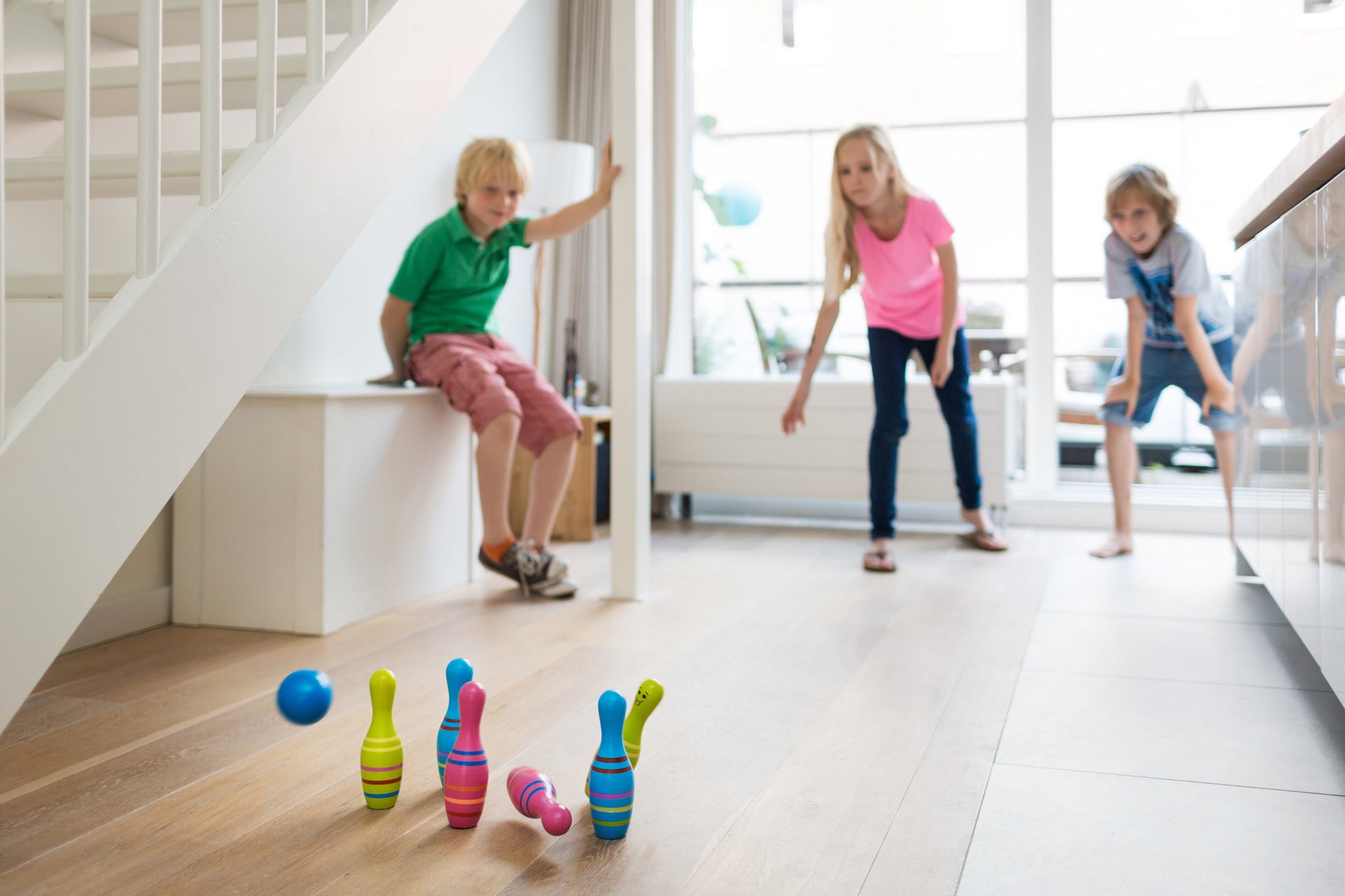 BuitenSpeel Toys Skittles Jr. Bowling Set Games