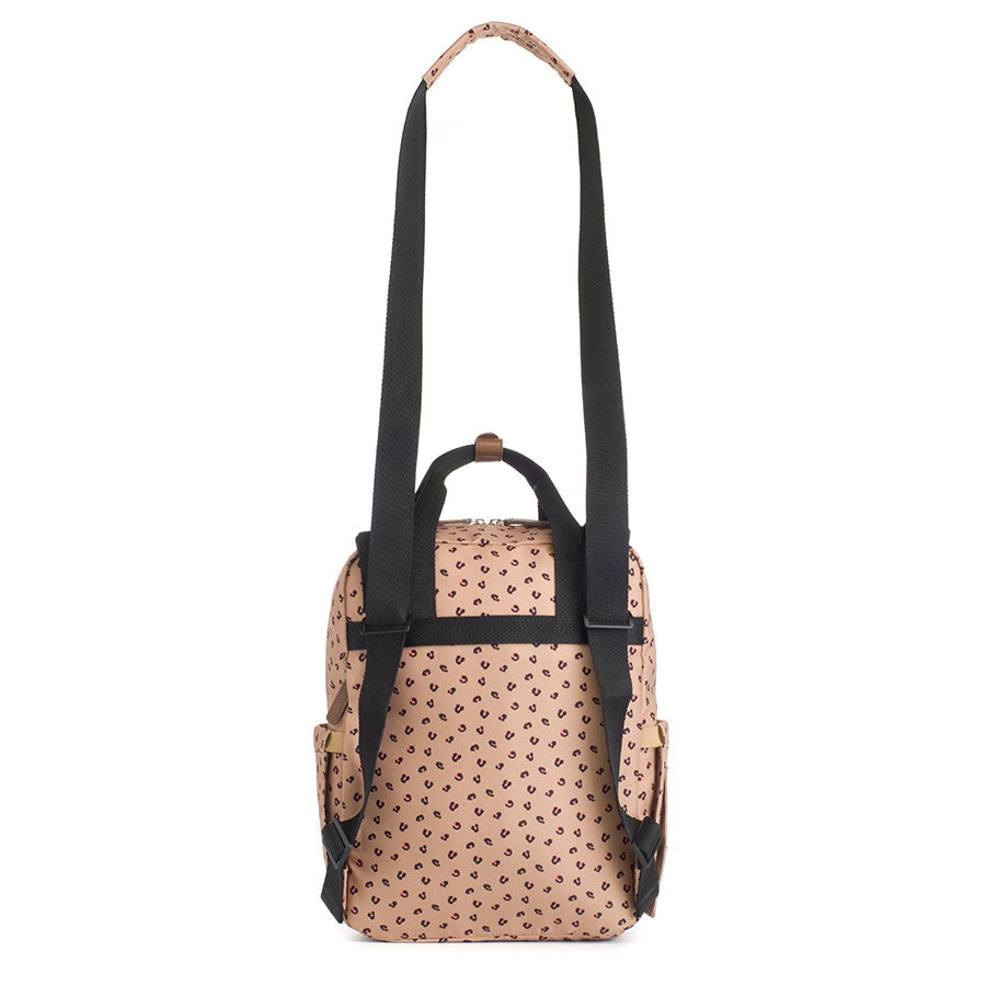 Georgi Eco Convertible Backpack Caramel Leopard