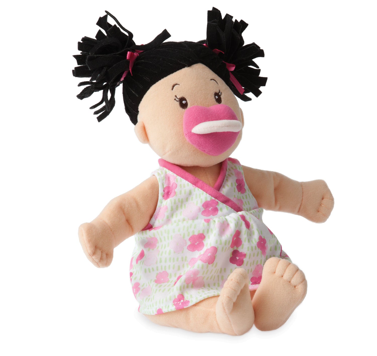 Manhattan Toy Baby Stella Peach Doll with Black Hair Dolls