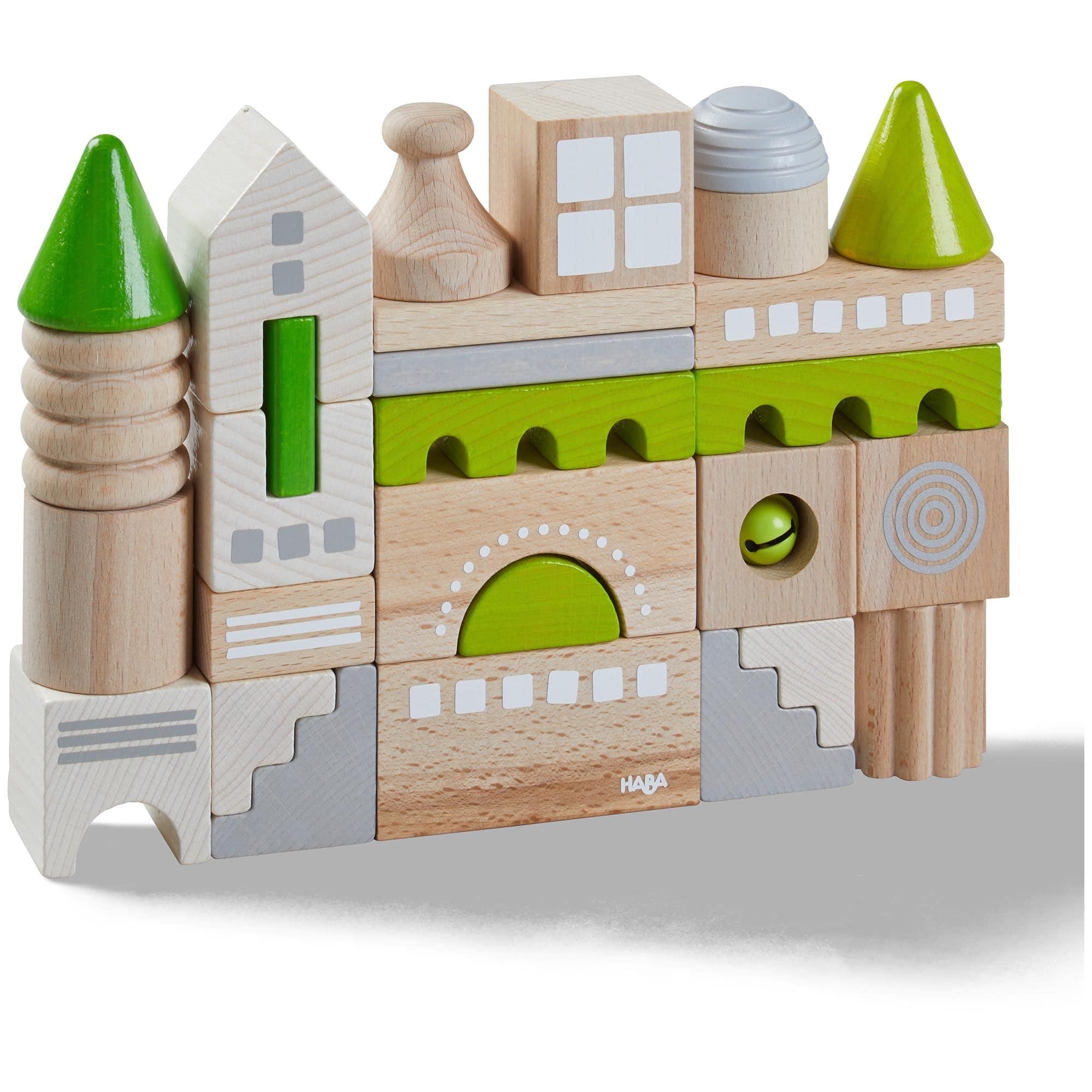 Coburg 28 Piece Wooden Building Blocks