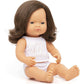 Miniland Baby Doll Caucasian Brunette Girl 15" Dolls