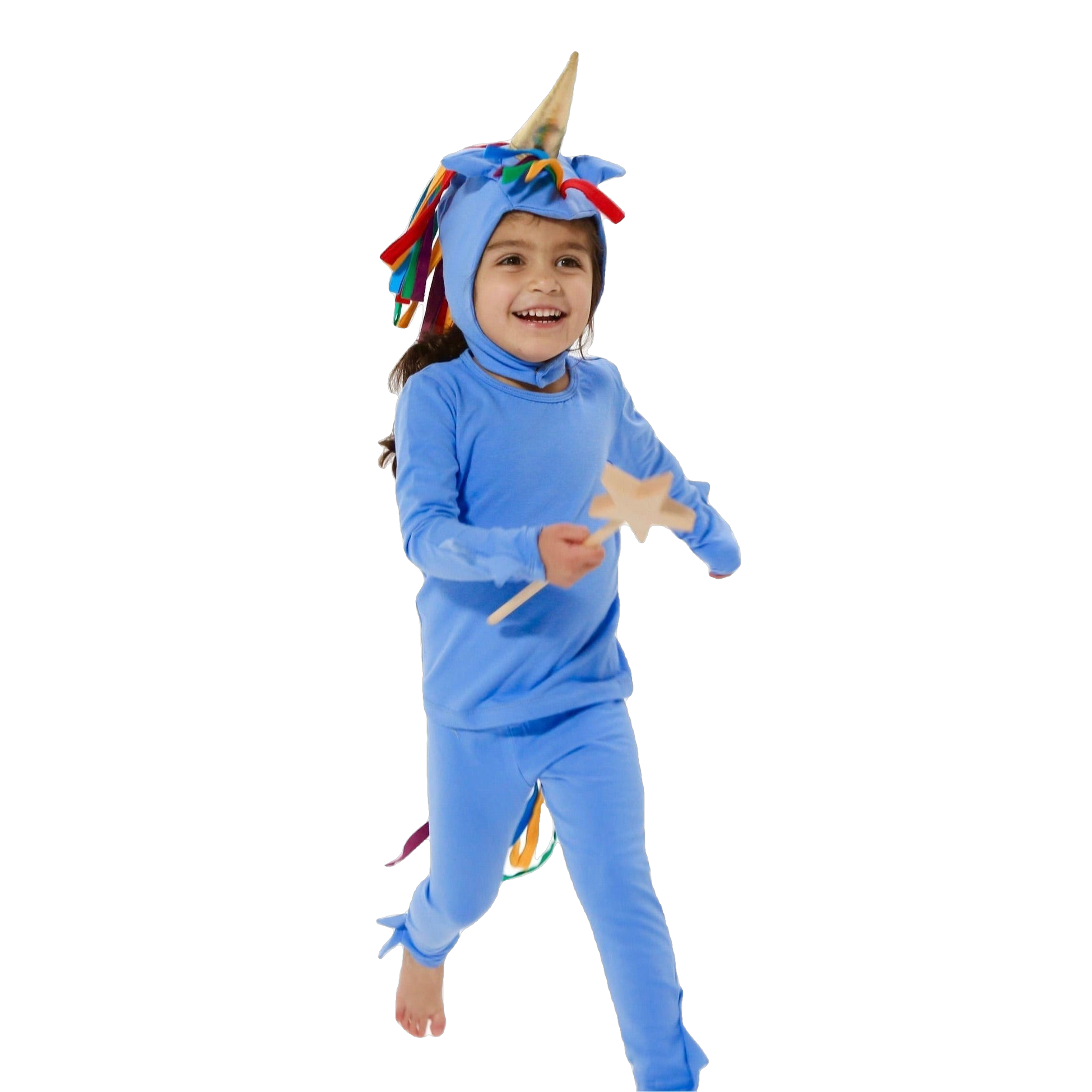 Band of the Wild Blue Unicorn Pajama Costume Pretend Play Clothes